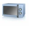 Swan Retro 25L 900W Manual Microwave Blue 2 Swan Retro 25L 900W Manual Microwave Blue -Home Appliance Store 54674144 1