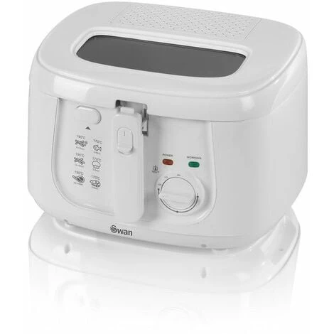 Swan 2.5L Square White Fryer 3 Swan 2.5L Square White Fryer