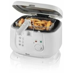 Swan 2.5L Square White Fryer 8 Swan 2.5L Square White Fryer -Home Appliance Store 54674160 2