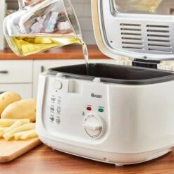 Swan 2.5L Square White Fryer 11 Swan 2.5L Square White Fryer -Home Appliance Store 54674160 5