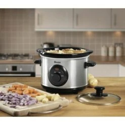 Swan 1.5 Litre Stainless Steel Slow Cooker 9 Swan 1.5 Litre Stainless Steel Slow Cooker -Home Appliance Store 55564433 3