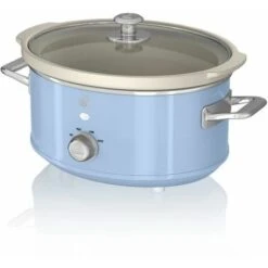 Swan 3.5L Slow Cooker Retro Blue 8 Swan 3.5L Slow Cooker Retro Blue -Home Appliance Store 55564447 2