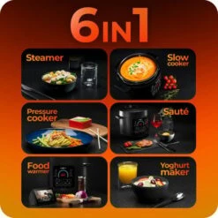 Pressure Multi-Cooker 6L With Slow Cook, Steam, Warm, Sauté - Avalla K-90 9 Pressure Multi-Cooker 6L With Slow Cook, Steam, Warm, Sauté - Avalla K-90 -Home Appliance Store 59726726 4