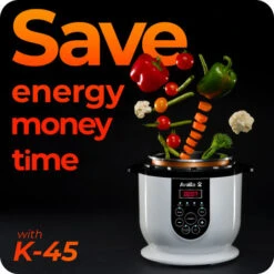 Smart Pressure Cooker 2.5L Non-Stick Steamer And Food Warmer Avalla K-45 -Home Appliance Store 59727179 2