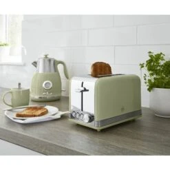 Swan 2 Slice Retro Green Toaster -Home Appliance Store 59824513 3