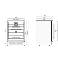 Edesa ART29643 60cm Stainless Steel Wine Cooler -Home Appliance Store 60112445 3