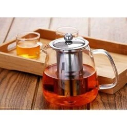 Glass Teapot With Brewing Teapot 500ml/17oz The Teapot Stove Is Safe And Heat-Resistant Blooming And Loose Leaf Teapot Set. -Home Appliance Store 60699641 5