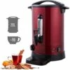AREBOS Mulled Wine Cooker 1650 W Hot Drink Dispenser 20 L With Drip Tray, Outlet Tap, Thermostat And Overheating Protection Temperature Setting From 30 - 110 °C Red -Home Appliance Store 63743229 1