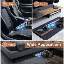 Handheld Vacuum Cleaner Cordless, HONITURE 9000Pa/120W Powerful Lightweight Portable Hand Vacuum Cleaner, 30mins Runtime, Rechargeable 3-4 Hours Fast, Low Noise, For Pet Hair,Car And Home -Home Appliance Store 63982581 4