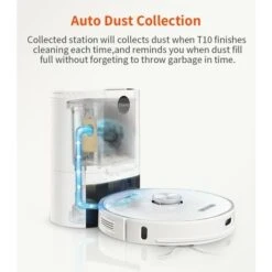 ULTENIC T10 - Robot Vacuum Cleaner With Mop - Self-empty Base - 3000Pa - Laser Navigation - Wi-Fi Connected/App Control -Home Appliance Store 64109832 5
