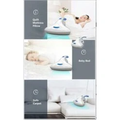 Bed Dust Mite Collector Vacuum Cleaner, Powerful UV Handheld Design Dust Mite Dust Collector For Home Mattress Anti Dust Mites Vacuum Cleaner -Home Appliance Store 64193141 5