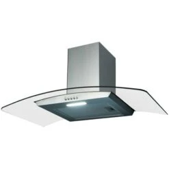 SIA CGH80SS 80cm Stainless Steel Curved Glass Cooker Hood Extractor Fan -Home Appliance Store 65334522 2