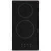 SIA CERH31BL Black 30cm 2 Burner Domino Ceramic Electric Hob With Touch Control