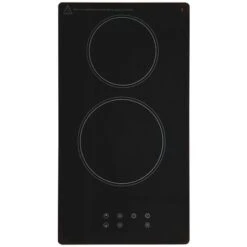 SIA CERH31BL Black 30cm 2 Burner Domino Ceramic Electric Hob With Touch Control
