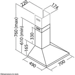 SIA CHL70BL 70cm Chimney Cooker Hood Kitchen Extractor Fan In Black 10 SIA CHL70BL 70cm Chimney Cooker Hood Kitchen Extractor Fan In Black -Home Appliance Store 65334535 4