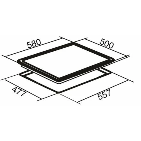 SIA GHG612BL 60cm Black 4 Burner Gas On Glass Hob With Enamel Pan Stands & FFD 6 SIA GHG612BL 60cm Black 4 Burner Gas On Glass Hob With Enamel Pan Stands & FFD - Image 4