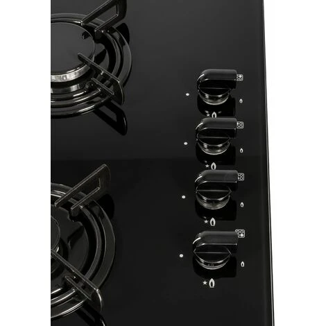 SIA GHG612BL 60cm Black 4 Burner Gas On Glass Hob With Enamel Pan Stands & FFD 7 SIA GHG612BL 60cm Black 4 Burner Gas On Glass Hob With Enamel Pan Stands & FFD - Image 5