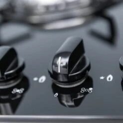 SIA GHG713BL 70cm Black 5 Burner Gas On Glass Hob With Enamel Pan Stands & FFD -Home Appliance Store 65334544 2