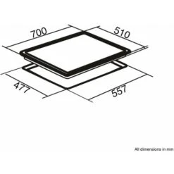 SIA GHG713BL 70cm Black 5 Burner Gas On Glass Hob With Enamel Pan Stands & FFD -Home Appliance Store 65334544 4