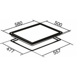 SIA GHG602WH 60cm White 4 Burner Gas On Glass Hob With Cast Iron Pan Stands -Home Appliance Store 65334556 4