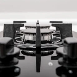 SIA GHG301BL 30cm Black 2 Burner Gas On Glass Domino Hob & Cast Iron Stands -Home Appliance Store 65334565 3