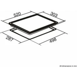 SIA GHG301BL 30cm Black 2 Burner Gas On Glass Domino Hob & Cast Iron Stands -Home Appliance Store 65334565 4
