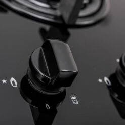 SIA GHG301BL 30cm Black 2 Burner Gas On Glass Domino Hob & Cast Iron Stands -Home Appliance Store 65334565 5