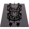 SIA BGH30BL 30cm Black Gas On Glass Domino Hob Cast Iron Supports LPG Kit -Home Appliance Store 65334642 1