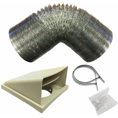 SIA D1 Universal Kitchen Cooker Hood Extractor Fan Ducting Vent Kit 125mm X 1m 3 SIA D1 Universal Kitchen Cooker Hood Extractor Fan Ducting Vent Kit 125mm X 1m