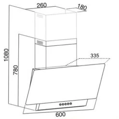 SIA EAG61WH 60cm White Angled Chimney Cooker Hood Kitchen Extractor Fan -Home Appliance Store 65334659 4