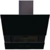60cm Black Angled Cooker Hood With Sliding Glass Panel - SIA AGTC60BL -Home Appliance Store 65334668 1