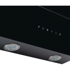 60cm Black Angled Cooker Hood With Sliding Glass Panel - SIA AGTC60BL -Home Appliance Store 65334668 4