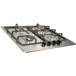 SIA SSG601SS 60cm Stainless Steel 4 Burner Gas Hob With Cast Iron Pan Stands -Home Appliance Store 65334735 2