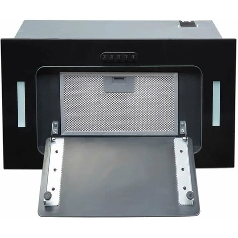 SIA UCG52BL 52cm Black Glass Built In Under Canopy Kitchen Cupboard Cooker Hood 7 SIA UCG52BL 52cm Black Glass Built In Under Canopy Kitchen Cupboard Cooker Hood - Image 5