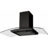 SIA CGH80BL 80cm Curved Glass Chimney Cooker Hood Extractor Fan In Black -Home Appliance Store 65334765 1