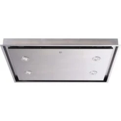 90cm Ceiling Cooker Hood Extractor Fan In Stainless Steel, Remote - SIA CLN90SS