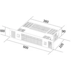 SIA PLH1 2kW Stainless Steel Slimline Electric Kitchen Plinth Heater -Home Appliance Store 65334793 4