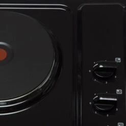 SIA PHP601BL 60cm Black 4 Zone Electric Solid Plate Easy Clean Side Control Hob -Home Appliance Store 65334795 3