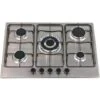 SIA SSG702SS 70cm 5 Burner Gas Hob In Stainless Steel With Enamel Pan Stands -Home Appliance Store 65334798 1