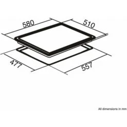 SIA R7 60cm Black 4 Burner Gas On Glass Kitchen Hob With Cast Iron Pan Stands -Home Appliance Store 65334799 4