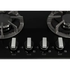SIA R7 60cm Black 4 Burner Gas On Glass Kitchen Hob With Cast Iron Pan Stands -Home Appliance Store 65334799 5