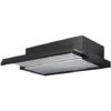 SIA TSH60BL 60cm Black Telescopic Integrated Cooker Hood Kitchen Extractor Fan