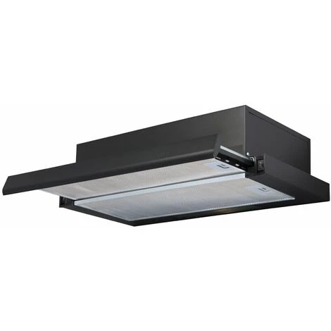 SIA TSH60BL 60cm Black Telescopic Integrated Cooker Hood Kitchen Extractor Fan 3 SIA TSH60BL 60cm Black Telescopic Integrated Cooker Hood Kitchen Extractor Fan
