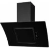 SIA 90cm Touch Control Black Angled Curved Glass Cooker Hood Kitchen Extractor -Home Appliance Store 65334820 1