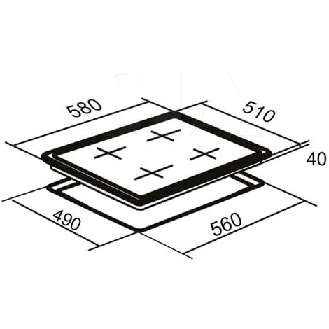 SIA CERH60BL 60cm 4 Zone Touch Control Electric Ceramic Hob In Black 6 SIA CERH60BL 60cm 4 Zone Touch Control Electric Ceramic Hob In Black - Image 4