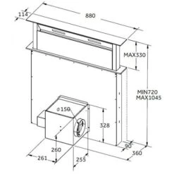 SIA DD90BL 90cm Black Touch Control Downdraft Kitchen Cooker Hood Extractor Fan -Home Appliance Store 65334840 5