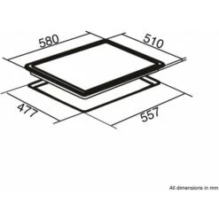 SIA GHG603BL 60cm Black 4 Burner Gas On Glass Hob With Cast Iron Pan Stands 10 SIA GHG603BL 60cm Black 4 Burner Gas On Glass Hob With Cast Iron Pan Stands -Home Appliance Store 65334854 4