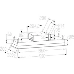 ViandPro - Aria Flush Fit Ceiling Hood 90 X 30 Black - White Glass / White Frame 9 ViandPro - Aria Flush Fit Ceiling Hood 90 X 30 Black - White Glass / White Frame -Home Appliance Store 67718507 4