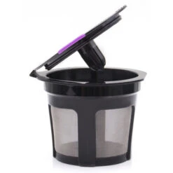 Reusable K Cups For Keurig, Universal Refillable Coffee Filters For Single Serve Coffee Maker, 3-Pack Of Reusable Pods, Black -Home Appliance Store 68106291 4