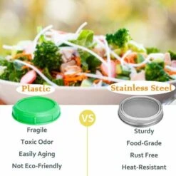 4 Stainless Steel Home Germination Jar Lids For Large Mouth Mason Jars -Home Appliance Store 68107579 5